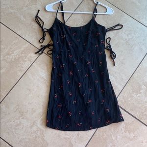 Lottie moss cherry side tie dress (adjustable)